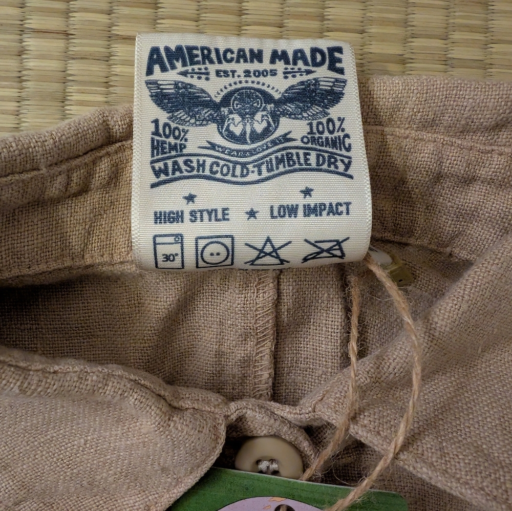 NWT Jungmaven Stillwater Pant Romper 100% Hemp Oat Milk Women's Size Medium - Picture 4 of 5